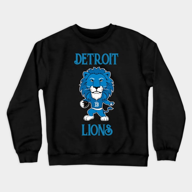 Detroit Lions Crewneck Sweatshirt by TshirtMA